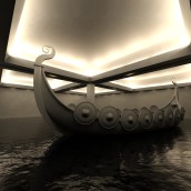Viking Ship inside Kling and Bang